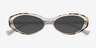Basset Ivory Tortoise Blue AcetateSunglass Frames from EyeBuyDirect, Closed View