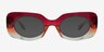 Kingsley Gradient Red Blue Alternative MaterialsSunglass Frames from EyeBuyDirect, Front View