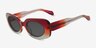 Kingsley Gradient Red Blue Alternative MaterialsSunglass Frames from EyeBuyDirect, Angle View