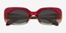 Kingsley Gradient Red Blue Alternative MaterialsSunglass Frames from EyeBuyDirect, Closed View
