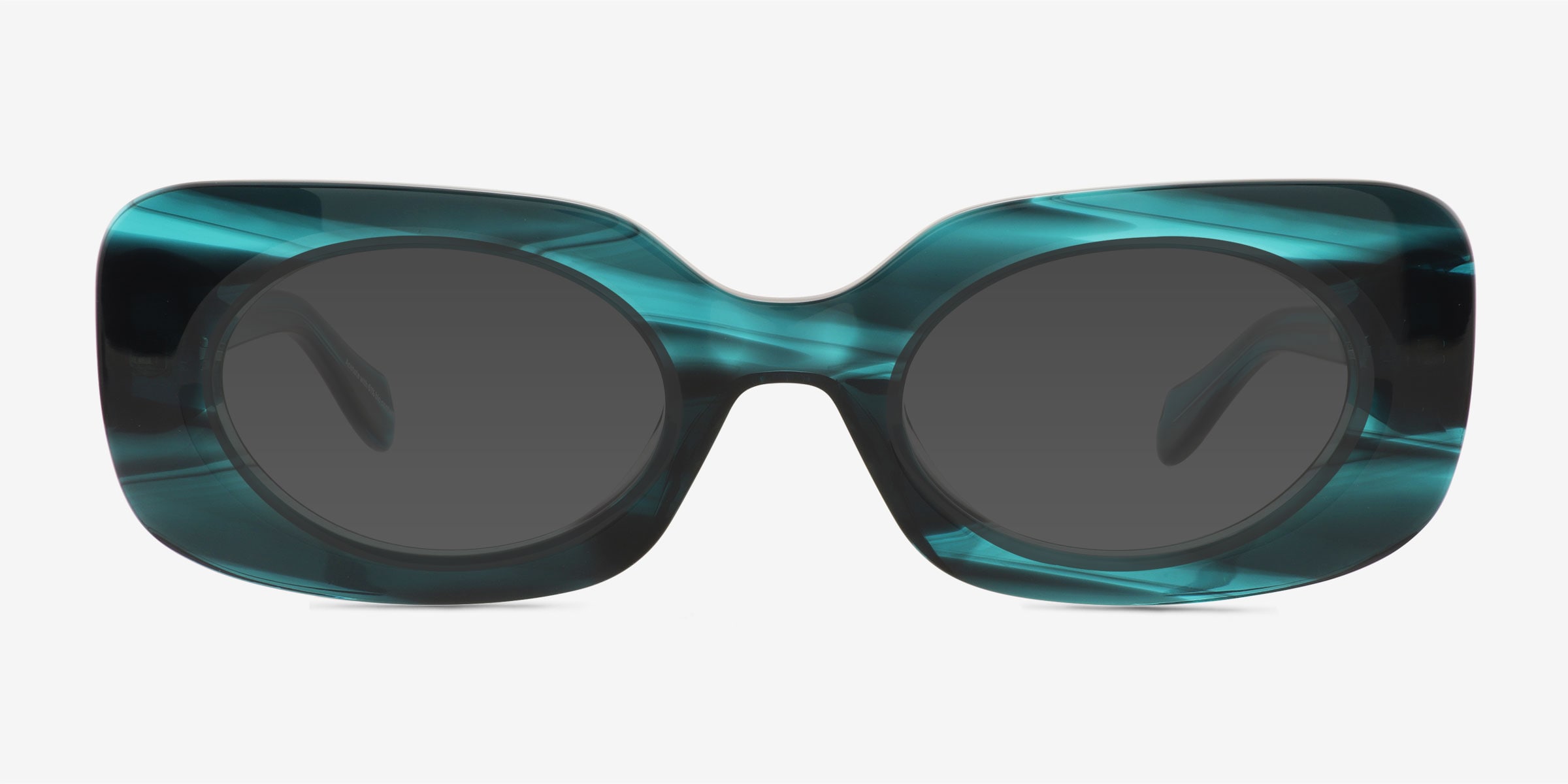 Kingsley - Rectangle Striped Teal Frame Prescription  display picture 3