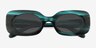 Kingsley Striped Teal AcetateSunglass Frames from EyeBuyDirect, Closed View