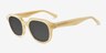 Shaw Striped Cream AcetateSunglass Frames from EyeBuyDirect, Angle View