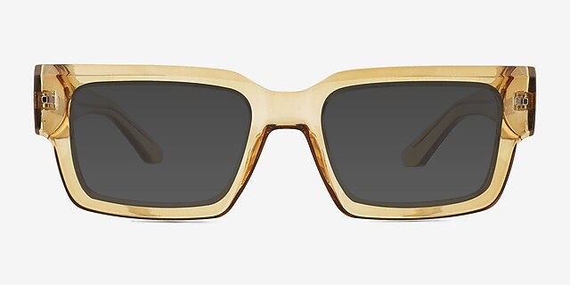 Steele Yellow Alternative MaterialsSunglass Frames from EyeBuyDirect, Front View