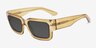 Steele Yellow Eco-friendlySunglass Frames from EyeBuyDirect, Angle View