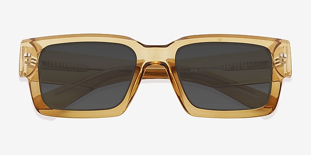 Steele Yellow Alternative MaterialsSunglass Frames from EyeBuyDirect, Closed View