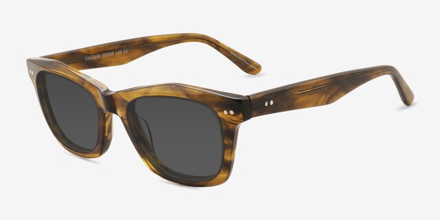 Vaughn Brown Floral Alternative MaterialsSunglass Frames from EyeBuyDirect, Angle View