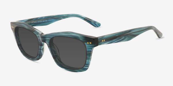 Striped Teal Vaughn -  Alternative-materials Sunglasses