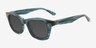 Vaughn Striped Teal AcetateSunglass Frames from EyeBuyDirect, Angle View