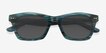 Vaughn Striped Teal Alternative MaterialsSunglass Frames from EyeBuyDirect, Closed View