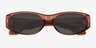 Wolfe Brown Alternative MaterialsSunglass Frames from EyeBuyDirect, Closed View