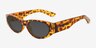Wolfe Tortoise Alternative MaterialsSunglass Frames from EyeBuyDirect, Angle View