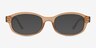 Ford Brown Eco-friendlySunglass Frames from EyeBuyDirect, Front View