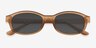 Ford Brown Eco-friendlySunglass Frames from EyeBuyDirect, Closed View