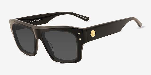 Opta Black Alternative MaterialsSunglass Frames from EyeBuyDirect, Angle View