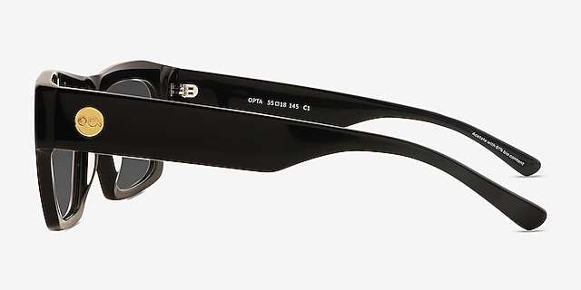 Opta Black Alternative MaterialsSunglass Frames from EyeBuyDirect, Side View