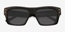 Opta Black Alternative MaterialsSunglass Frames from EyeBuyDirect, Closed View