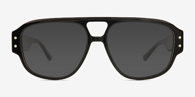 Prismo Black Alternative MaterialsSunglass Frames from EyeBuyDirect, Front View
