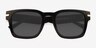 St James Black Alternative MaterialsSunglass Frames from EyeBuyDirect, Closed View