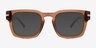 St James Brown Alternative MaterialsSunglass Frames from EyeBuyDirect, Front View