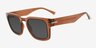 St James Brown Alternative MaterialsSunglass Frames from EyeBuyDirect, Angle View