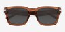 St James Brown Alternative MaterialsSunglass Frames from EyeBuyDirect, Closed View