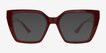 Delano Red Alternative MaterialsSunglass Frames from EyeBuyDirect, Front View