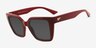 Delano Red Alternative MaterialsSunglass Frames from EyeBuyDirect, Angle View