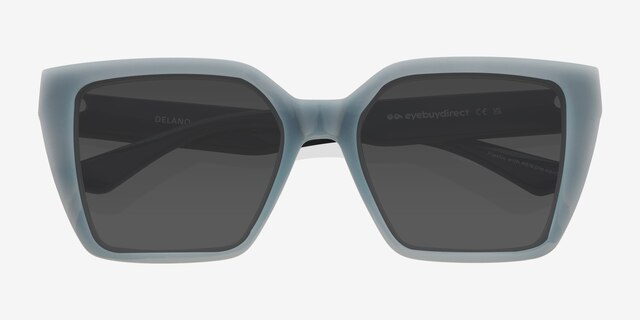 Delano Blue Alternative MaterialsSunglass Frames from EyeBuyDirect, Closed View