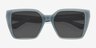 Delano Blue Alternative MaterialsSunglass Frames from EyeBuyDirect, Closed View