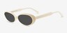 Wexler White Alternative MaterialsSunglass Frames from EyeBuyDirect, Angle View