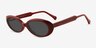 Wexler Red Alternative MaterialsSunglass Frames from EyeBuyDirect, Angle View