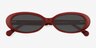 Wexler Red Alternative MaterialsSunglass Frames from EyeBuyDirect, Closed View