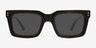 Kensley Black Alternative MaterialsSunglass Frames from EyeBuyDirect, Front View