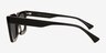 Kensley Black Alternative MaterialsSunglass Frames from EyeBuyDirect, Side View