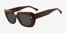 Marwood Brown AcetateSunglass Frames from EyeBuyDirect, Angle View