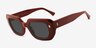 Marwood Red AcetateSunglass Frames from EyeBuyDirect, Angle View