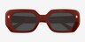 Marwood Red AcetateSunglass Frames from EyeBuyDirect, Closed View