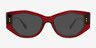 Haviland Red AcetateSunglass Frames from EyeBuyDirect, Front View