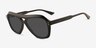 Harcourt Black AcetateSunglass Frames from EyeBuyDirect, Angle View