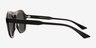 Harcourt Black AcetateSunglass Frames from EyeBuyDirect, Side View