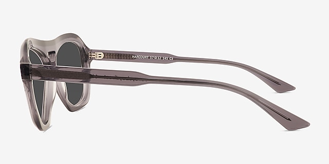 Harcourt Gray AcetateSunglass Frames from EyeBuyDirect, Side View
