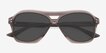 Harcourt Gray AcetateSunglass Frames from EyeBuyDirect, Closed View
