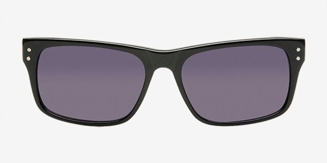 Irkutsk Black PlasticSunglass Frames from EyeBuyDirect, Front View