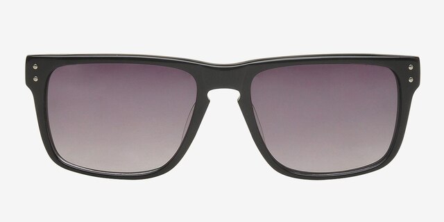 Sergi Black AcetateSunglass Frames from EyeBuyDirect, Front View