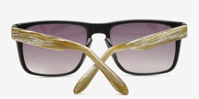 Sergi Black AcetateSunglass Frames from EyeBuyDirect, Closed View