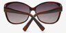 Nizhniye Burgundy AcetateSunglass Frames from EyeBuyDirect, Closed View
