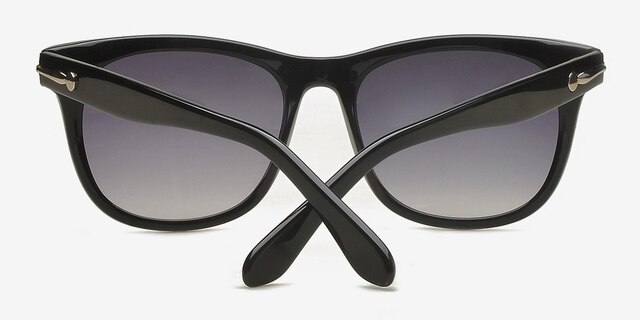 Novgorod Black MetalSunglass Frames from EyeBuyDirect, Closed View