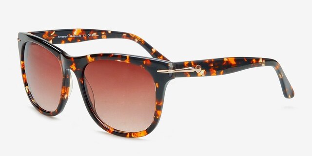 Novgorod Tortoise AcetateSunglass Frames from EyeBuyDirect, Angle View