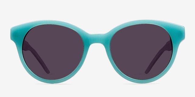 Angie Blue AcetateSunglass Frames from EyeBuyDirect, Front View